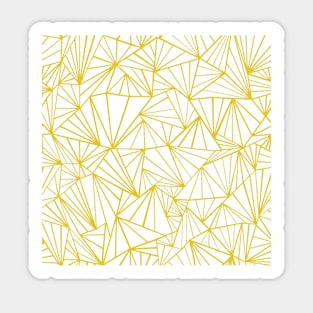 Abstract Fan Yellow Sticker